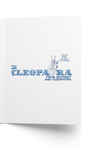 Shakespeare Card_Diva_Cleopatra