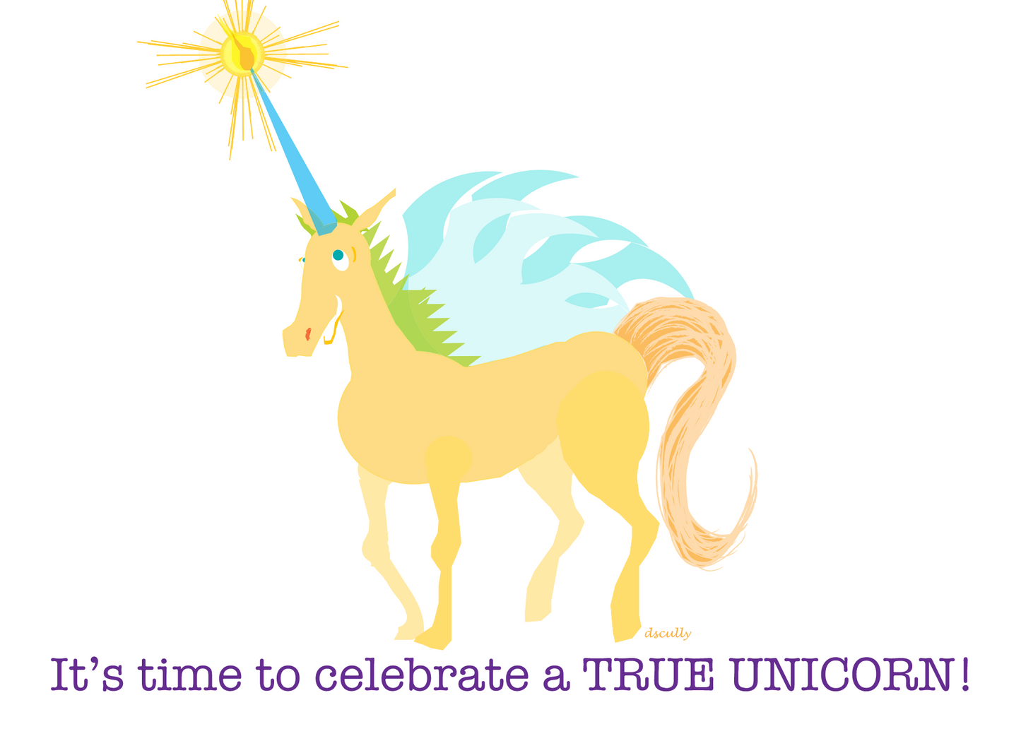 Animal Birthday Card_Unicorn