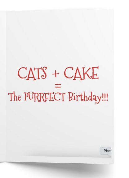 Calico Cat_Birthday Cake Card
