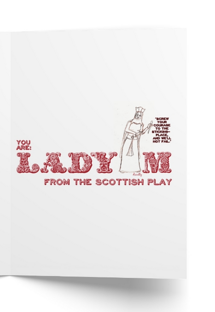 Shakespeare Card_Diva_Lady Macbeth