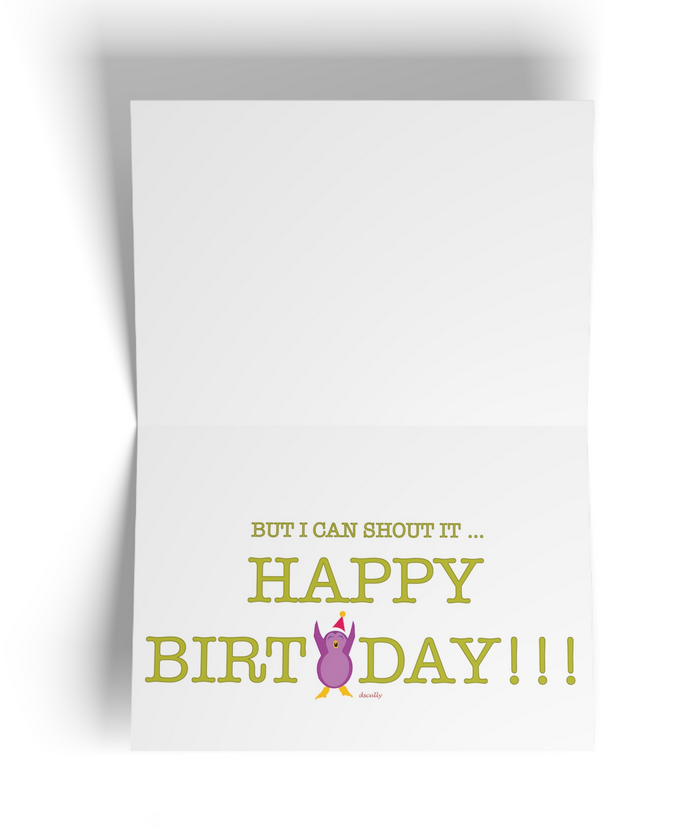 Animal Birthday Card_Penguin