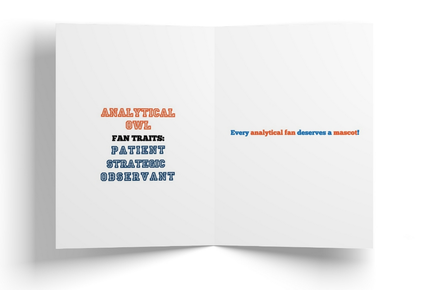 Soccer Fan Mascot- Analytical Owl