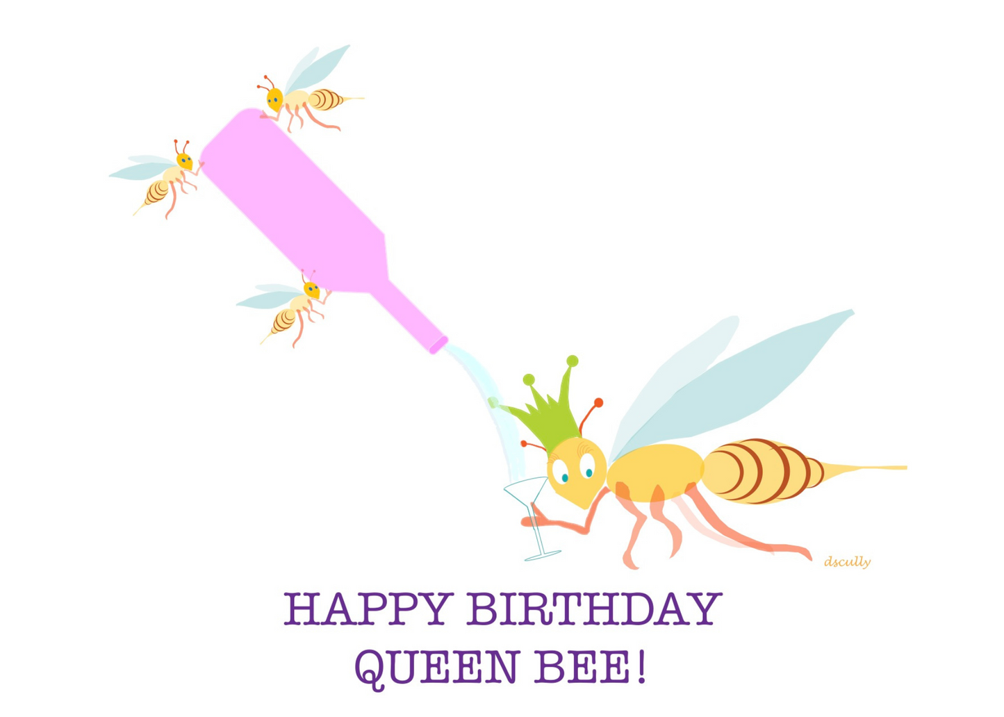 Animal Birthday Card_Queen Bee