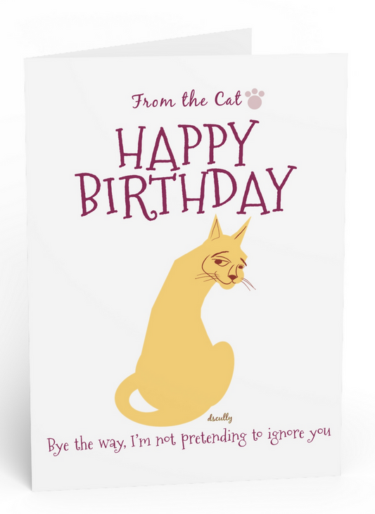 Cat Birthday Card_Rude Cat