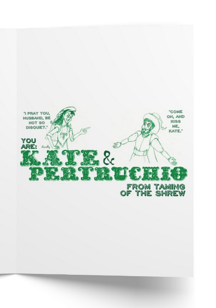 Shakespeare Card_Love_Kate & Pertruchio