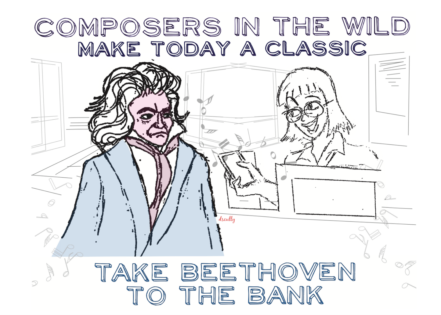 Arts themed card_Beethoven Bank Day
