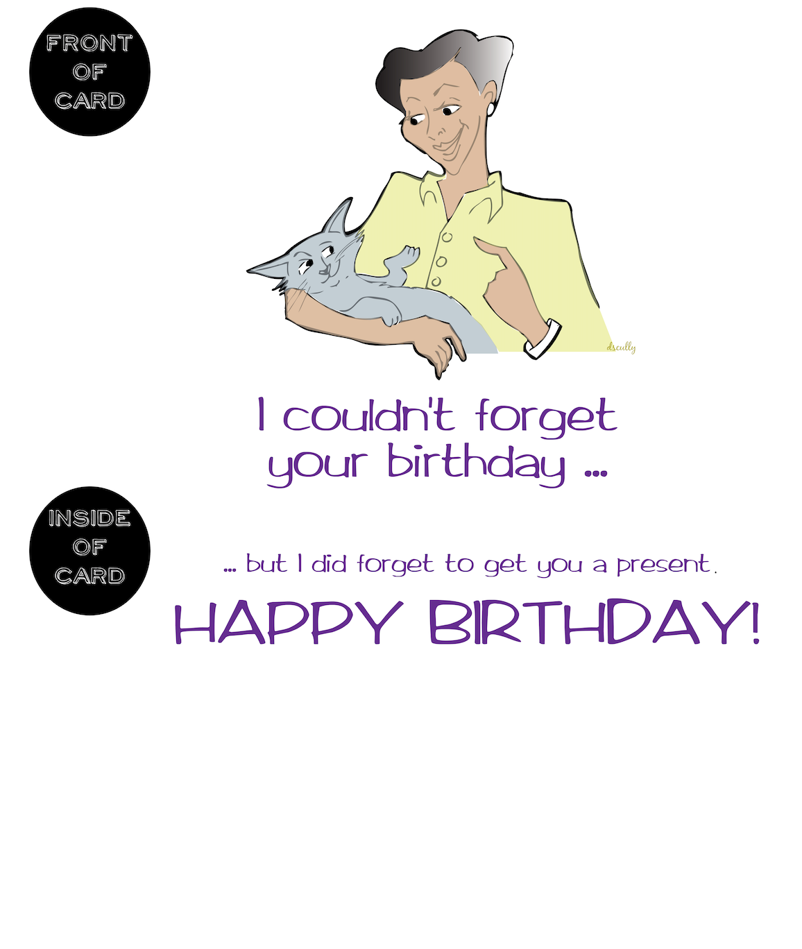Womxn Birthday Card_Forgot Your Bday