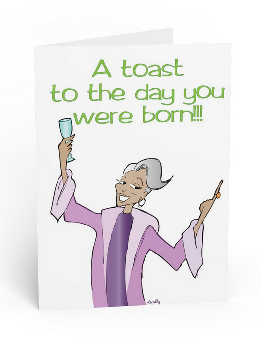 Womxn Birthday Card_Birthday Toast