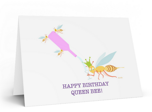 Animal Birthday Card_Queen Bee