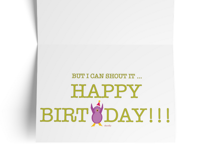 Animal Birthday Card_Penguin