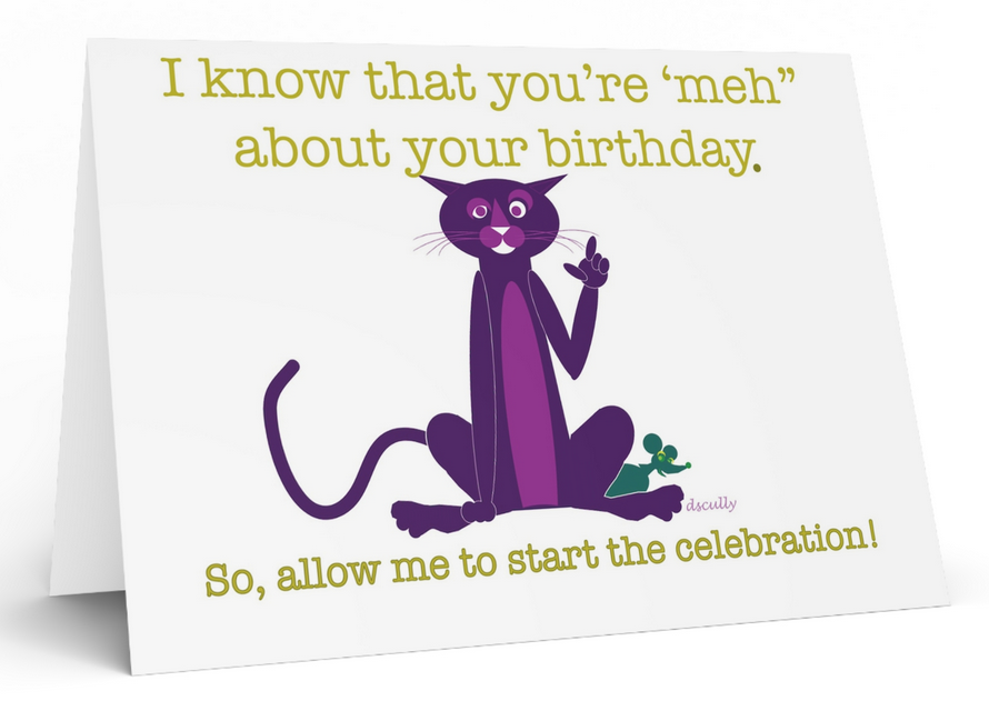 Animal Birthday Card_Cat