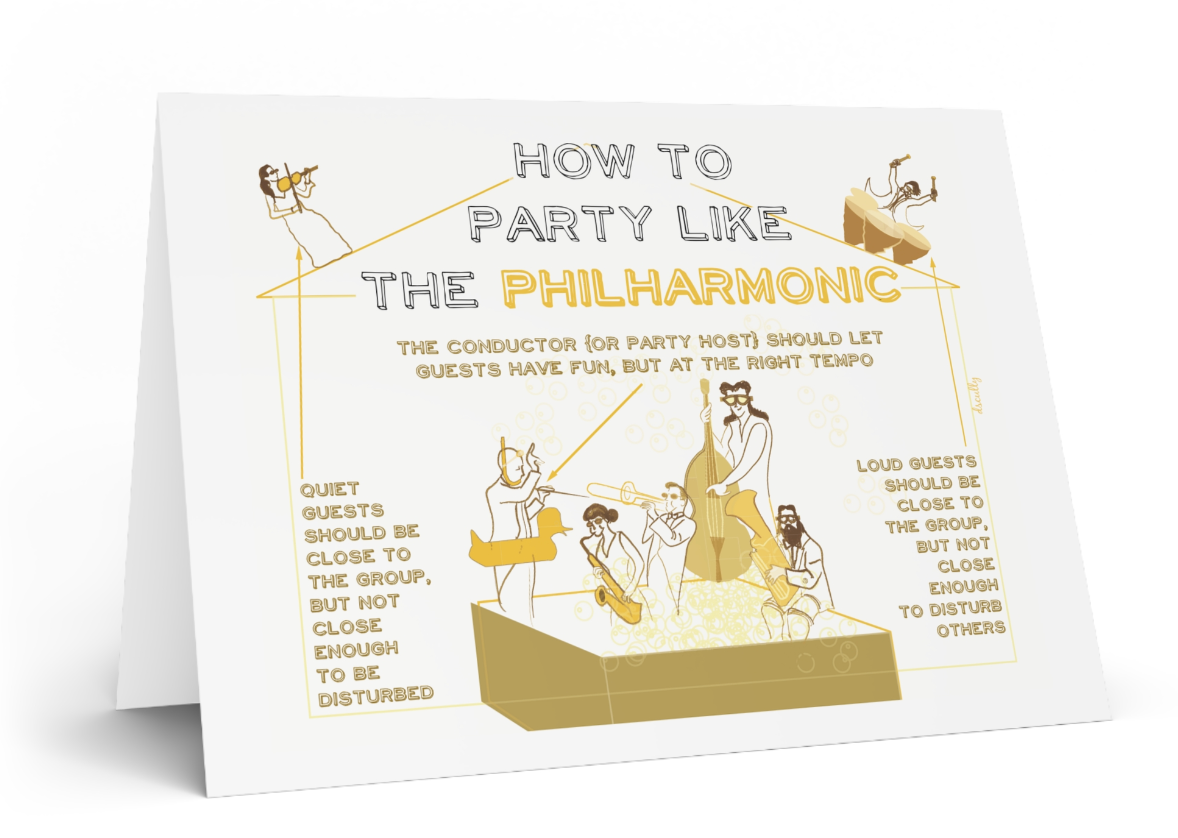 Arts themed card_PHILHARMONIC PARTY