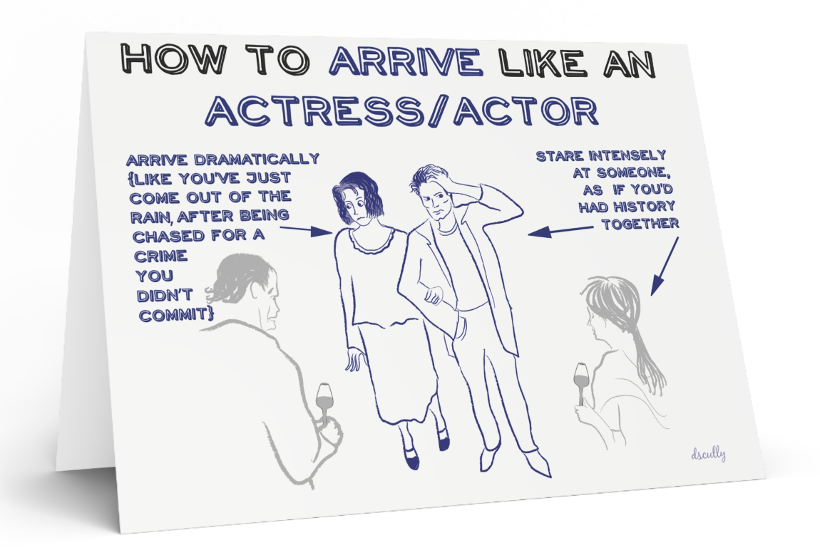 Arts themed card_ACTOR ENTRANCE