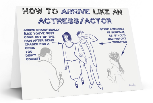 Arts themed card_ACTOR ENTRANCE