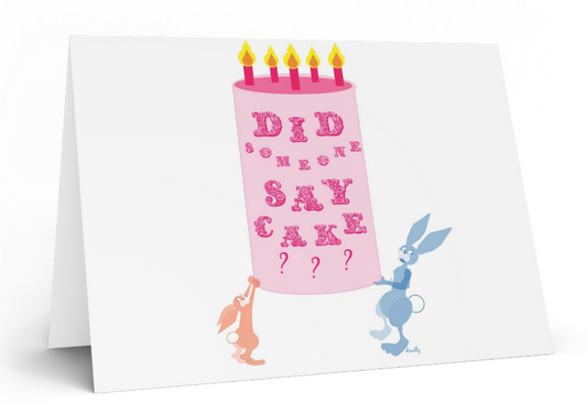 Animal Birthday Card_Birthday Cake