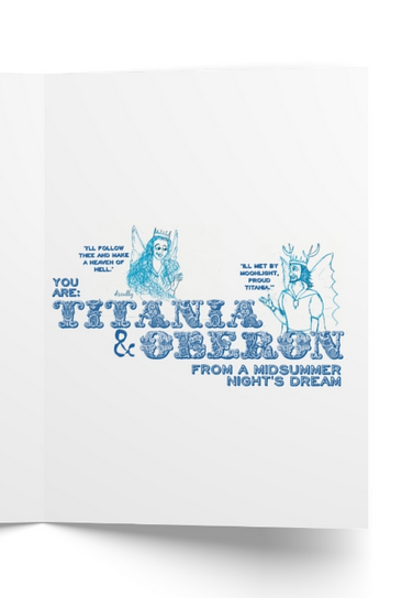 Shakespeare Card_Love_Titania & Oberon