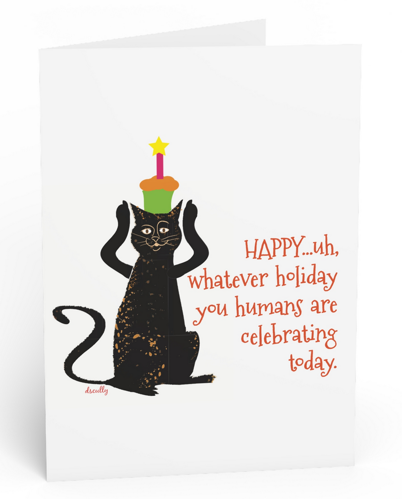 Calico Cat_Celebration Card