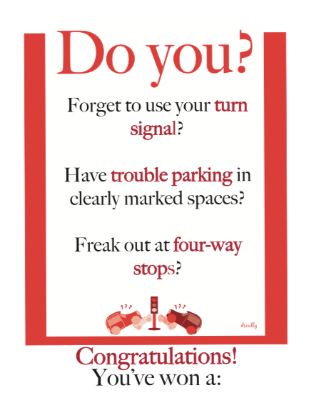 Everday Irritation Award_Certificate for Crappy Driving