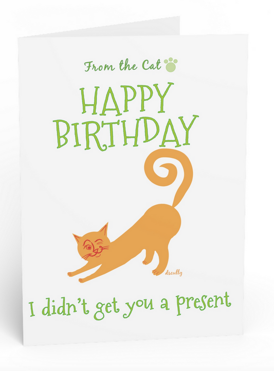 Cat Birthday Card_Cat Present