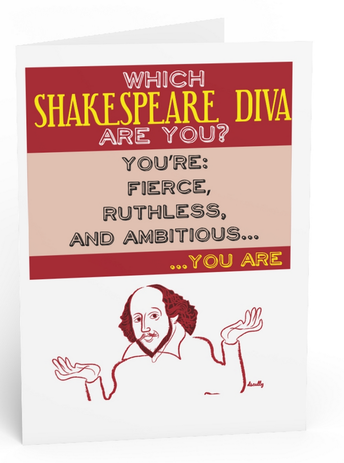 Shakespeare Card_Diva_Lady Macbeth