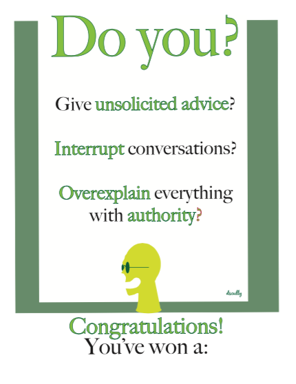Everyday Irritation Award_Medal for Mansplaining