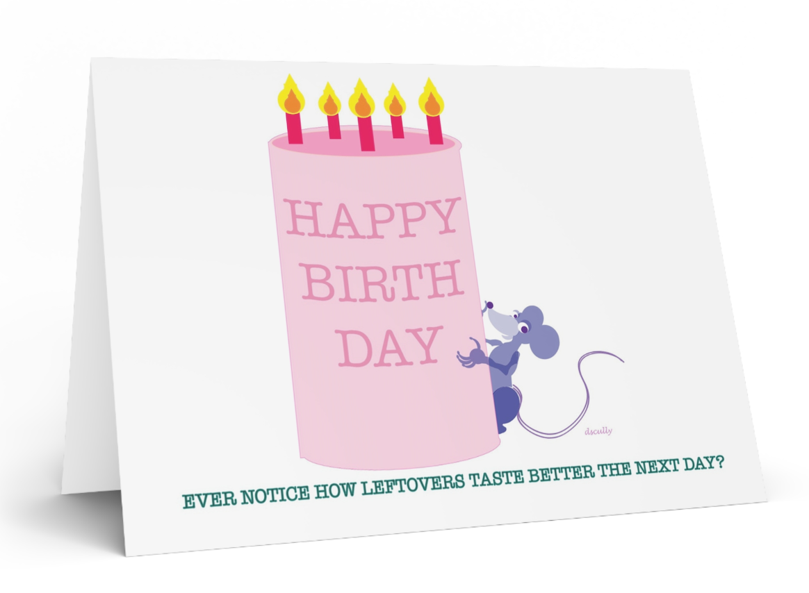 Animal Birthday Card_Cute Mouse