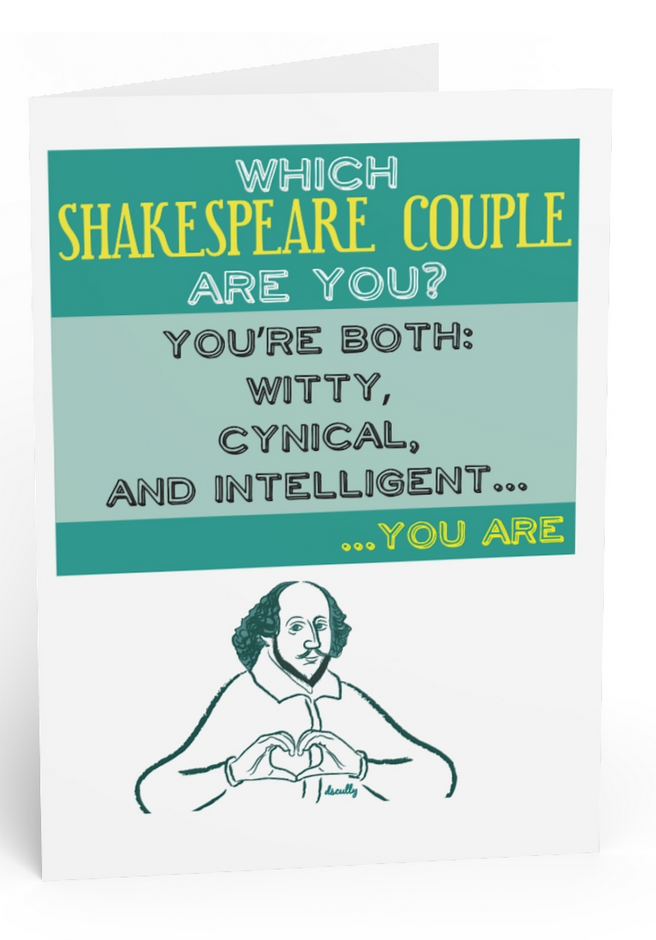 Shakespeare Card_Love_Beatrice & Benedick