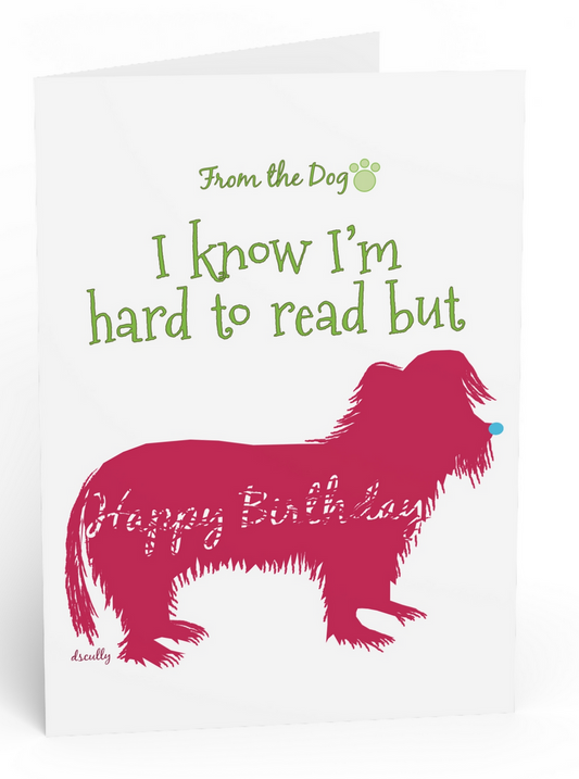 Dog Birthday Card_Shaggy Dog