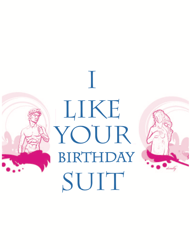 Love Greeting Card_Birthday Suit