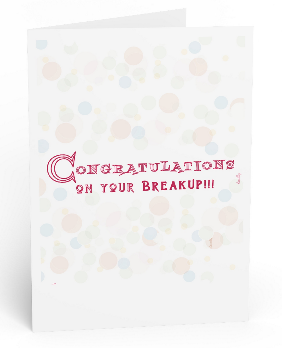 Love Greeting Card_Break up