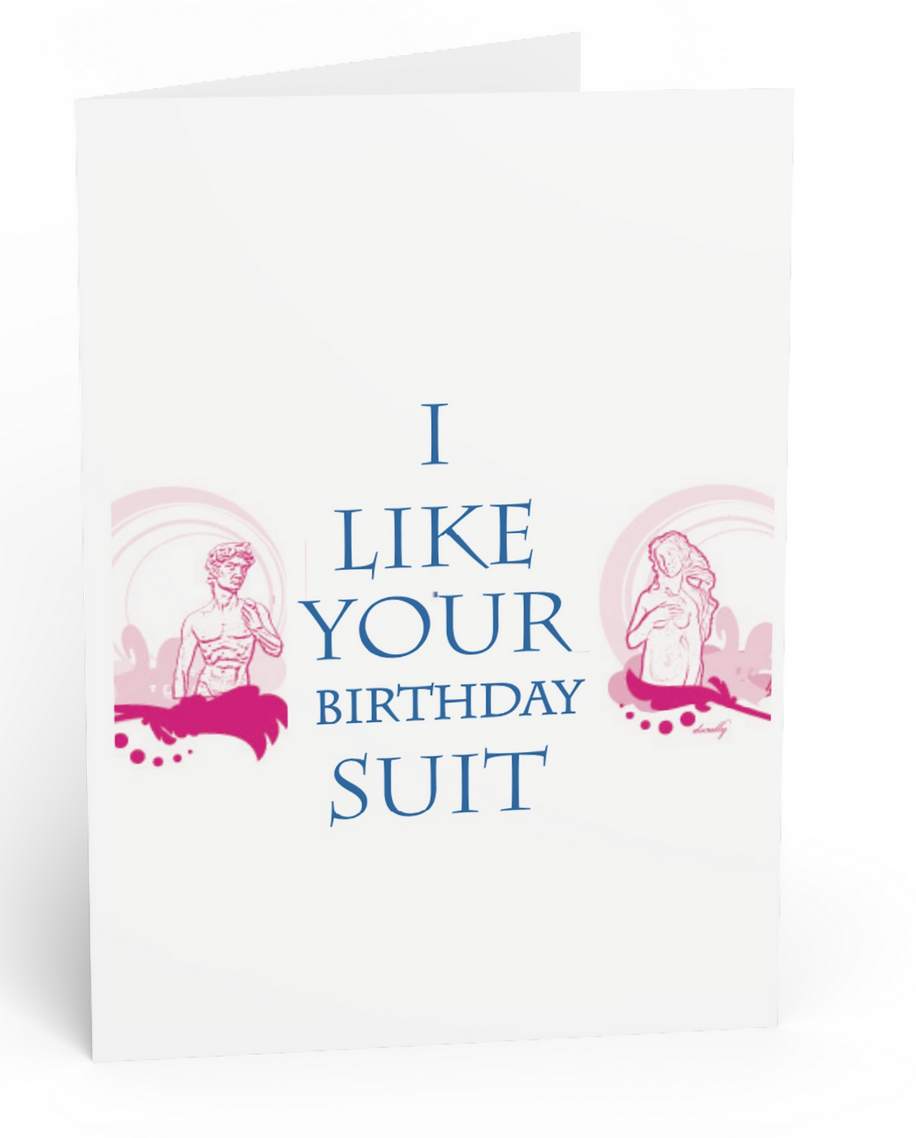 Love Greeting Card_Birthday Suit