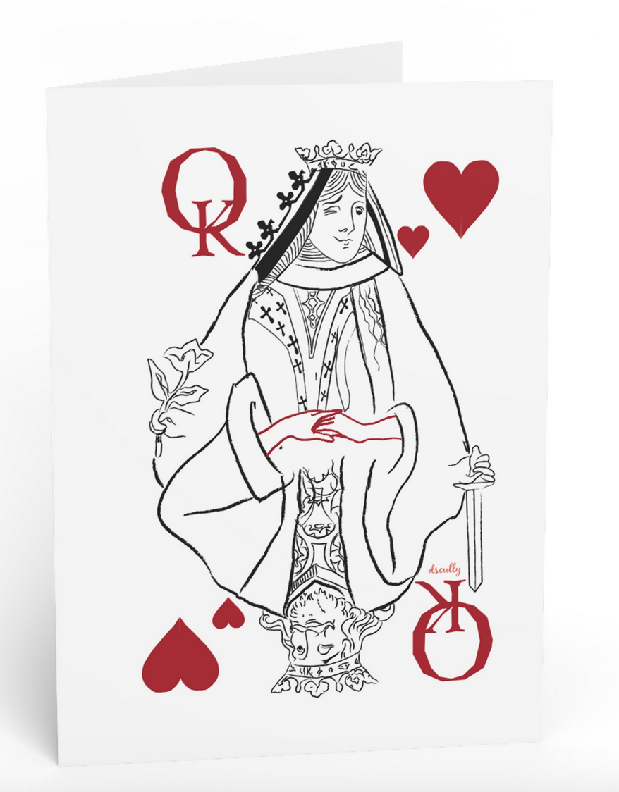 Love Greeting Card_Queen & King of Hearts