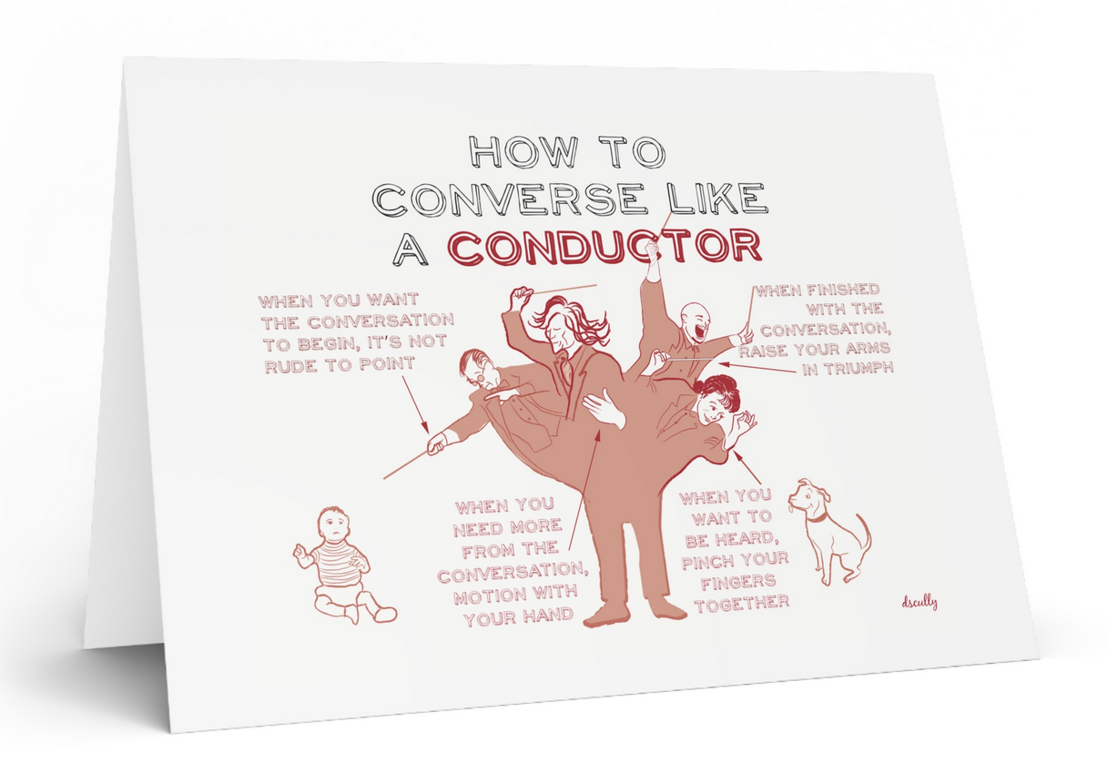 Arts themed card_CONDUCTOR CONVERSATION